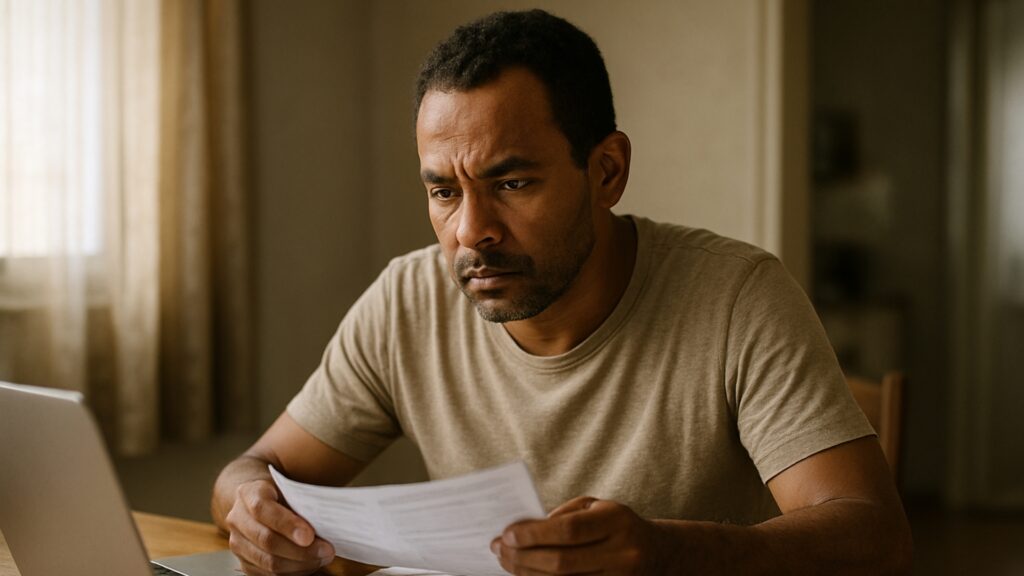 requerente cumprindo exigência de documentos no INSS